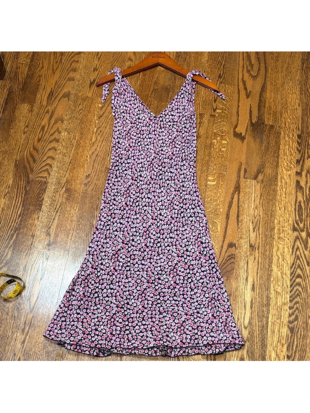 🌺 Rouje Floral Tie-Shoulder Midi Dress